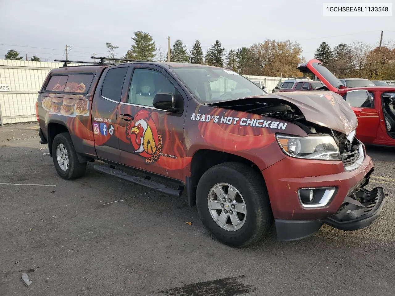 2020 Chevrolet Colorado VIN: 1GCHSBEA8L1133548 Lot: 76348214