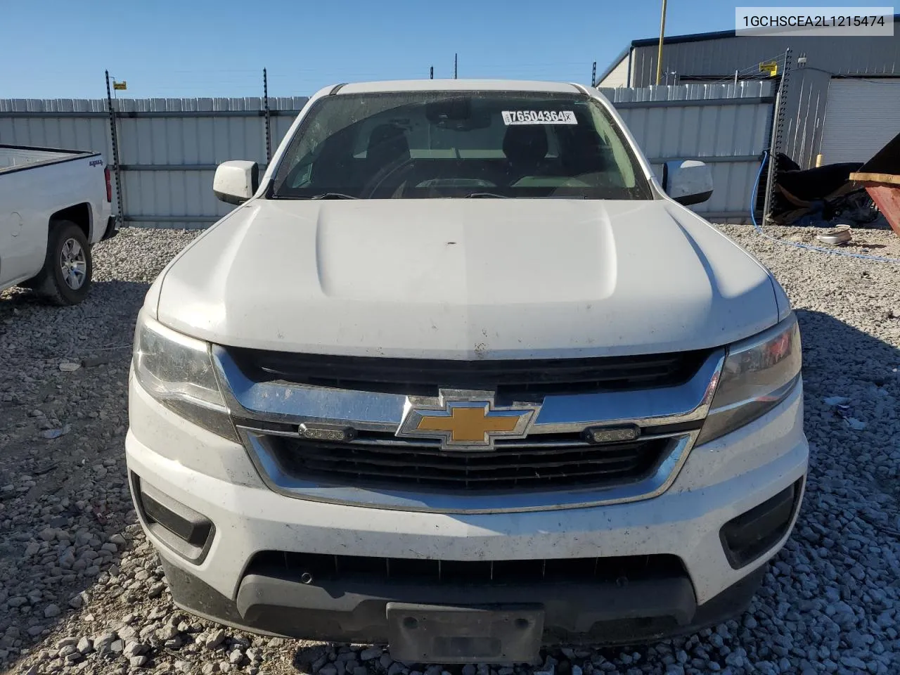 2020 Chevrolet Colorado Lt VIN: 1GCHSCEA2L1215474 Lot: 76504364