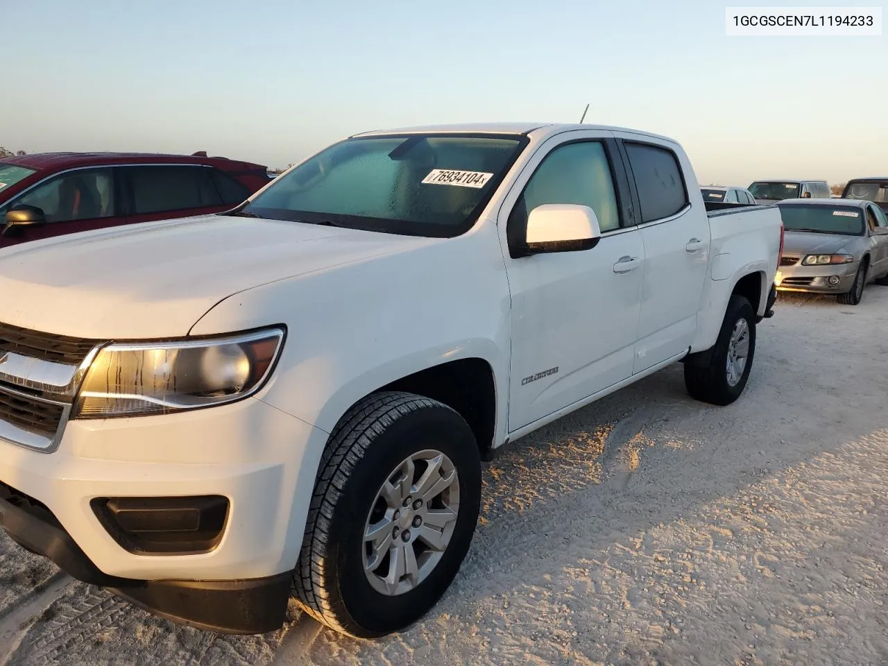 2020 Chevrolet Colorado Lt VIN: 1GCGSCEN7L1194233 Lot: 76934104