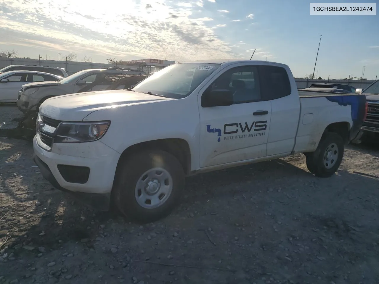 2020 Chevrolet Colorado VIN: 1GCHSBEA2L1242474 Lot: 77177344