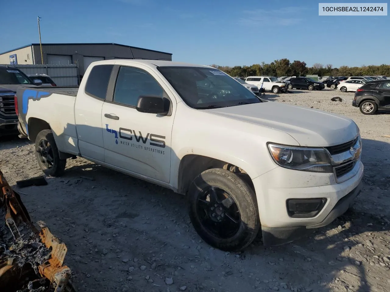 2020 Chevrolet Colorado VIN: 1GCHSBEA2L1242474 Lot: 77177344