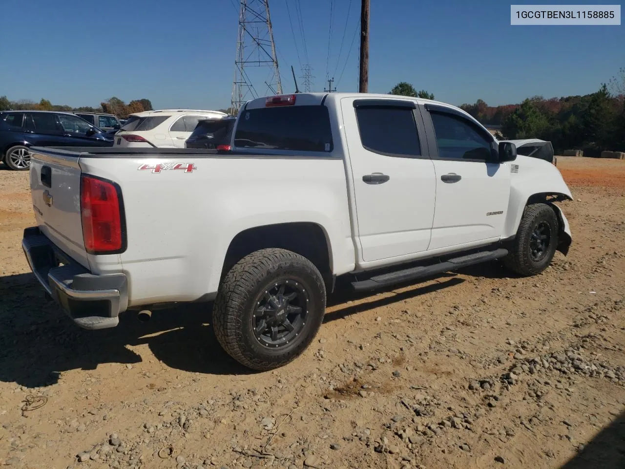 2020 Chevrolet Colorado VIN: 1GCGTBEN3L1158885 Lot: 77572554