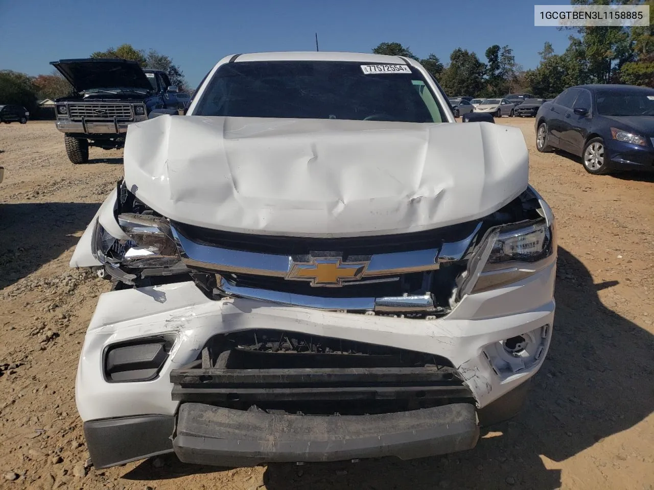 2020 Chevrolet Colorado VIN: 1GCGTBEN3L1158885 Lot: 77572554