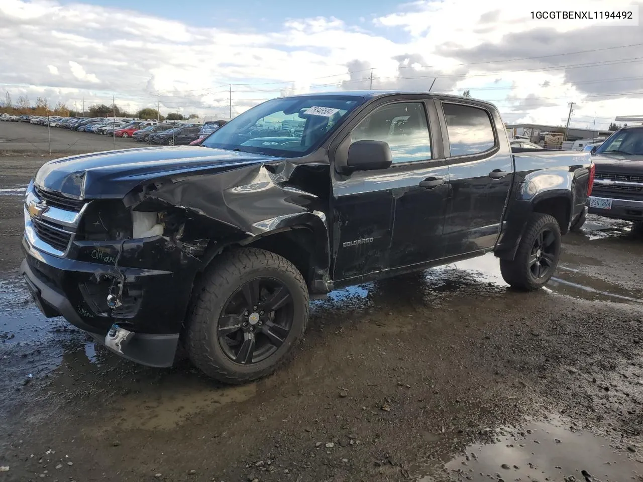 2020 Chevrolet Colorado VIN: 1GCGTBENXL1194492 Lot: 78346584