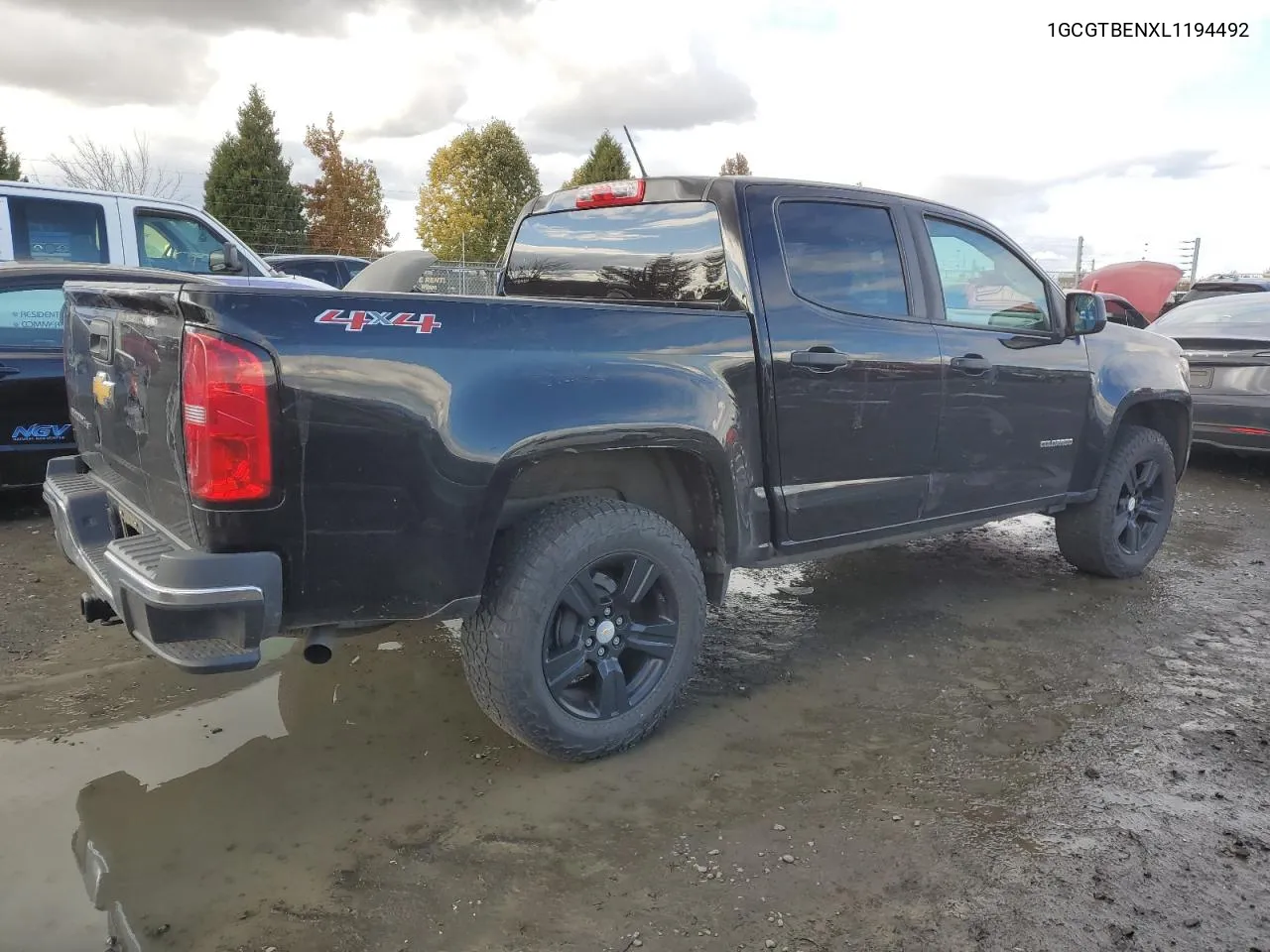 2020 Chevrolet Colorado VIN: 1GCGTBENXL1194492 Lot: 78346584