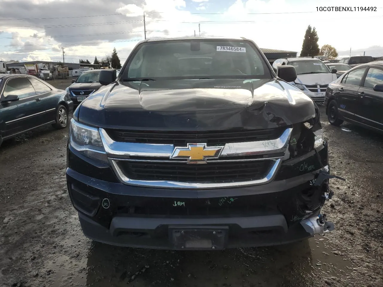 2020 Chevrolet Colorado VIN: 1GCGTBENXL1194492 Lot: 78346584