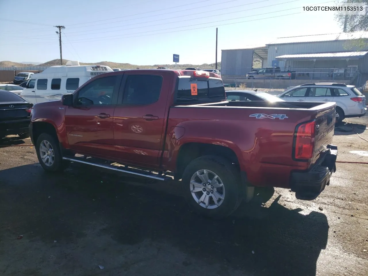 2021 Chevrolet Colorado Lt VIN: 1GCGTCEN8M1153513 Lot: 52149044