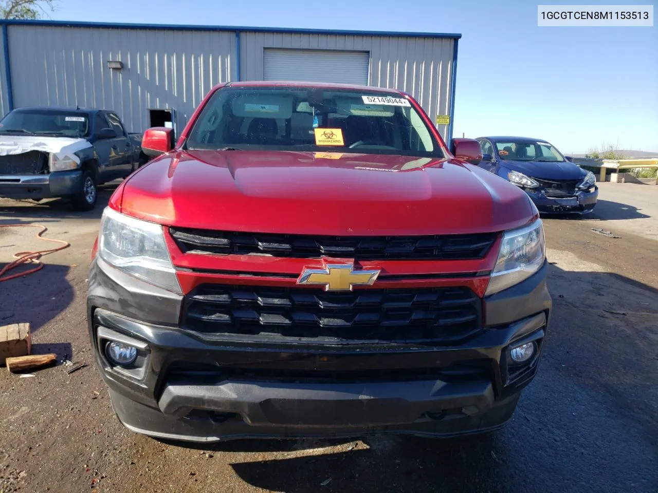 2021 Chevrolet Colorado Lt VIN: 1GCGTCEN8M1153513 Lot: 52149044