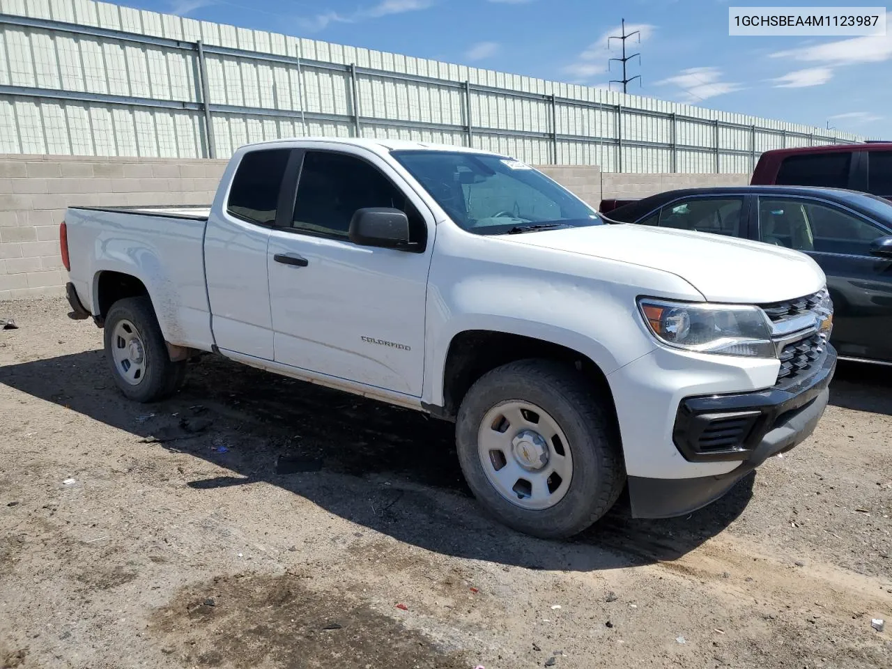 2021 Chevrolet Colorado VIN: 1GCHSBEA4M1123987 Lot: 64232254