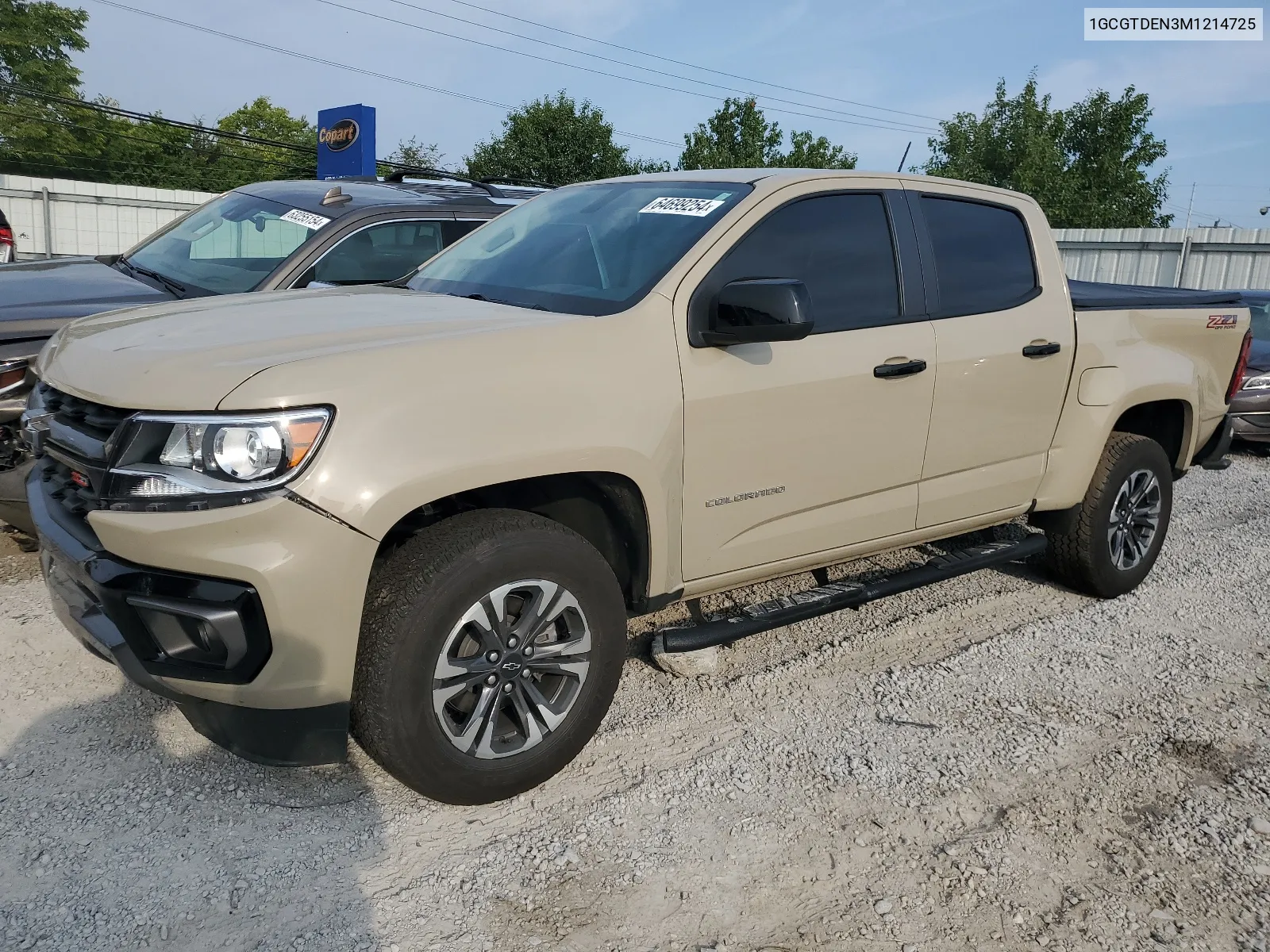 2021 Chevrolet Colorado Z71 VIN: 1GCGTDEN3M1214725 Lot: 64699254