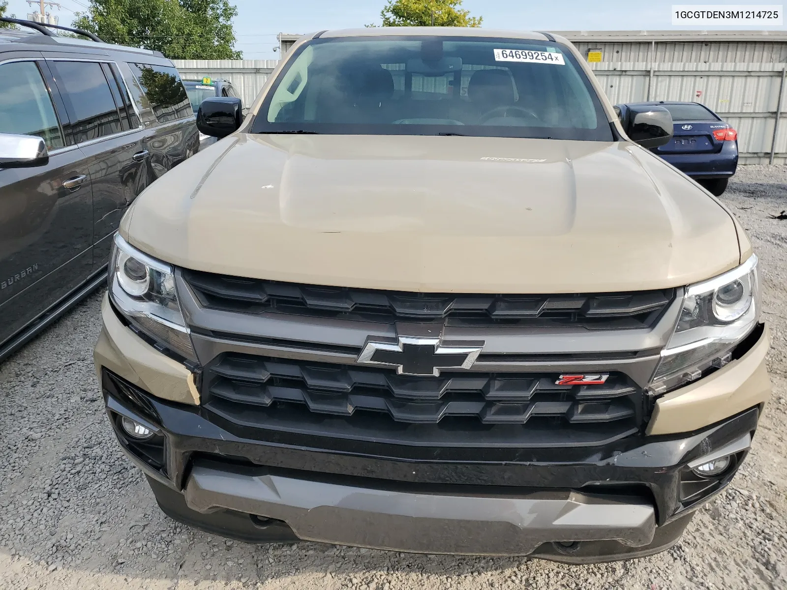 2021 Chevrolet Colorado Z71 VIN: 1GCGTDEN3M1214725 Lot: 64699254