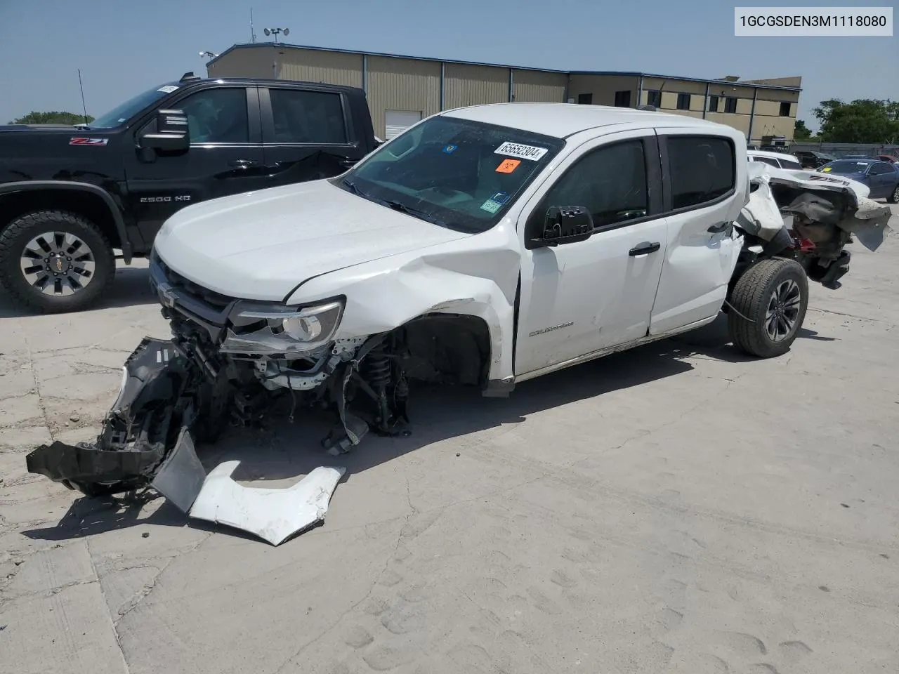 2021 Chevrolet Colorado Z71 VIN: 1GCGSDEN3M1118080 Lot: 65652304