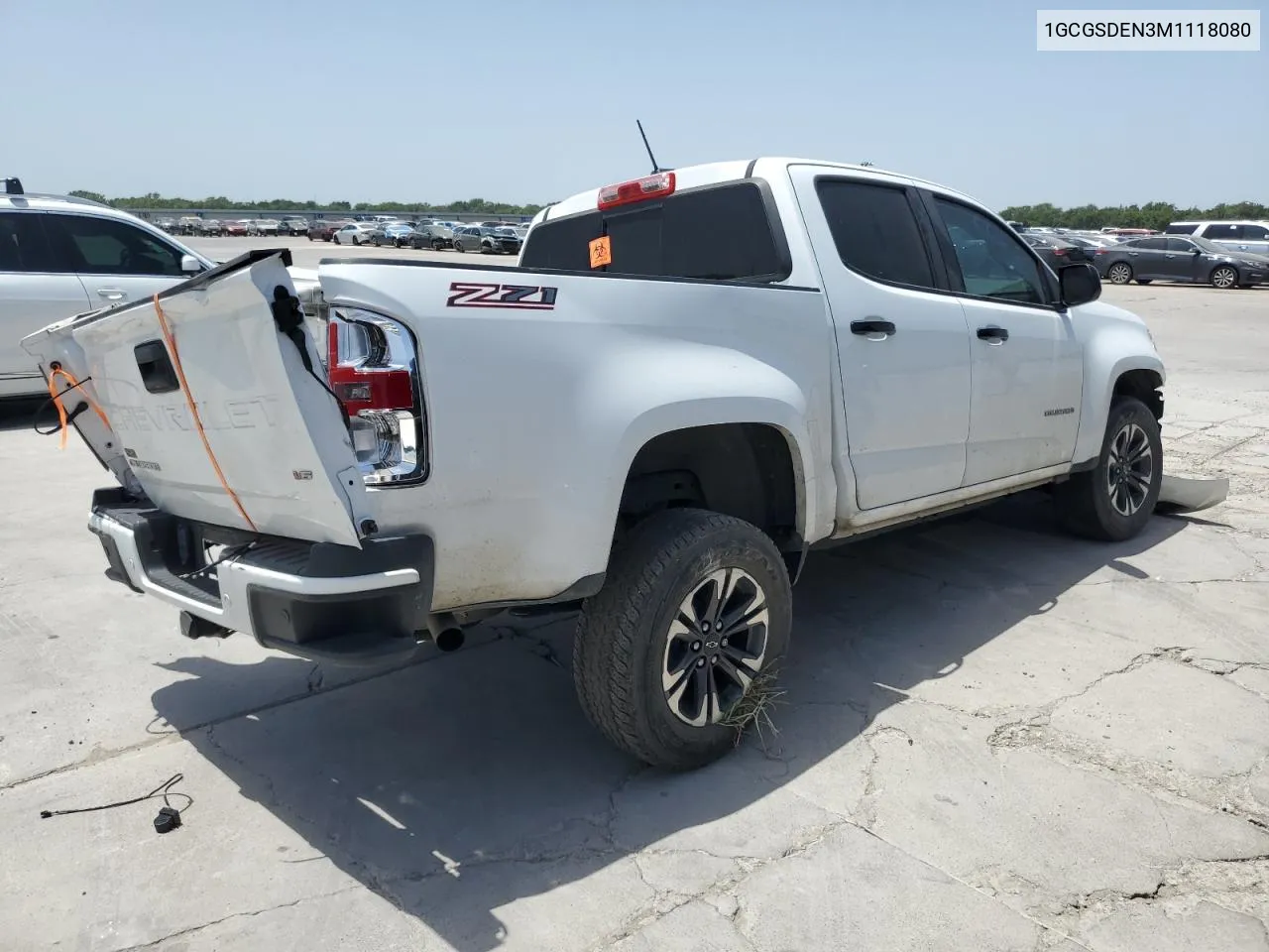 2021 Chevrolet Colorado Z71 VIN: 1GCGSDEN3M1118080 Lot: 65652304