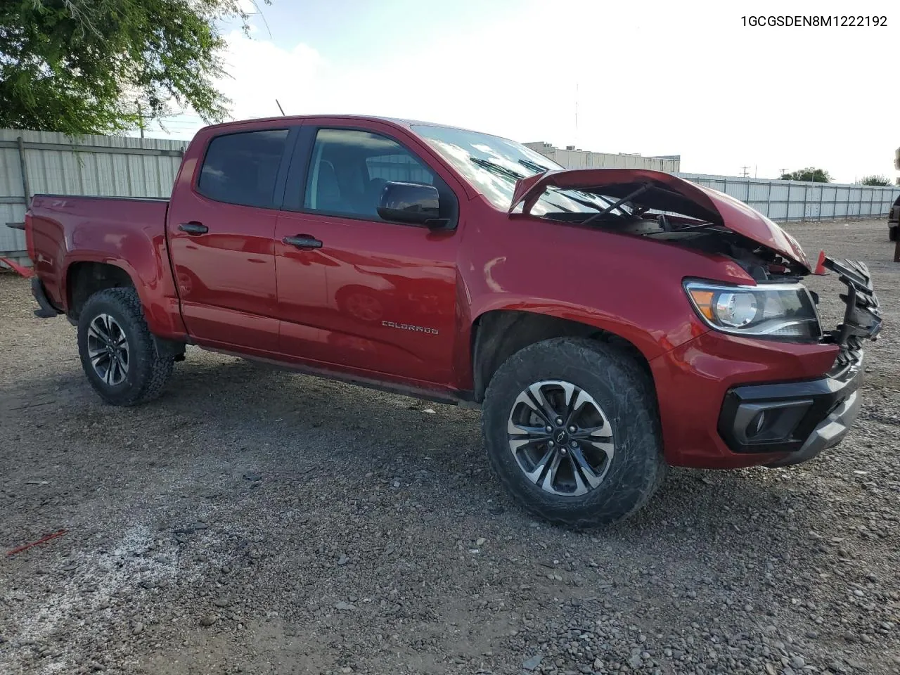 2021 Chevrolet Colorado Z71 VIN: 1GCGSDEN8M1222192 Lot: 67338574