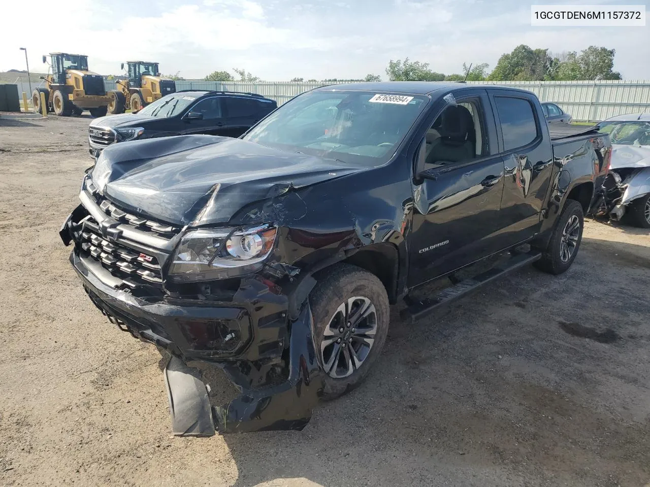 2021 Chevrolet Colorado Z71 VIN: 1GCGTDEN6M1157372 Lot: 67658994