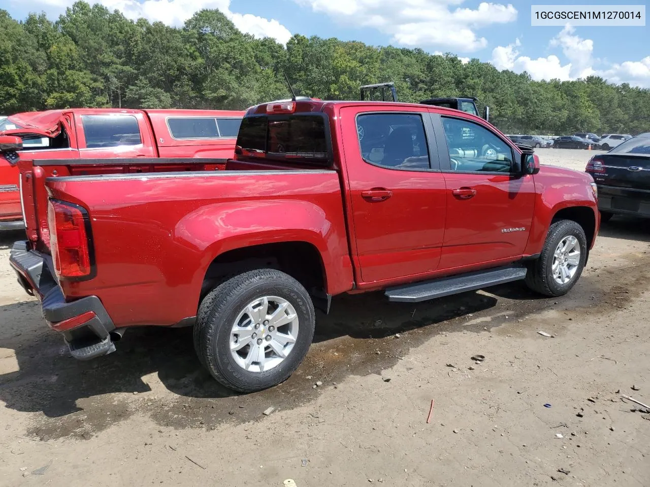 2021 Chevrolet Colorado Lt VIN: 1GCGSCEN1M1270014 Lot: 69032994