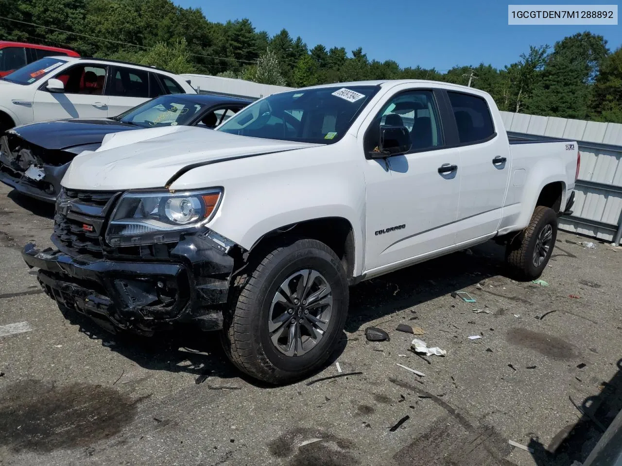 2021 Chevrolet Colorado Z71 VIN: 1GCGTDEN7M1288892 Lot: 69097994