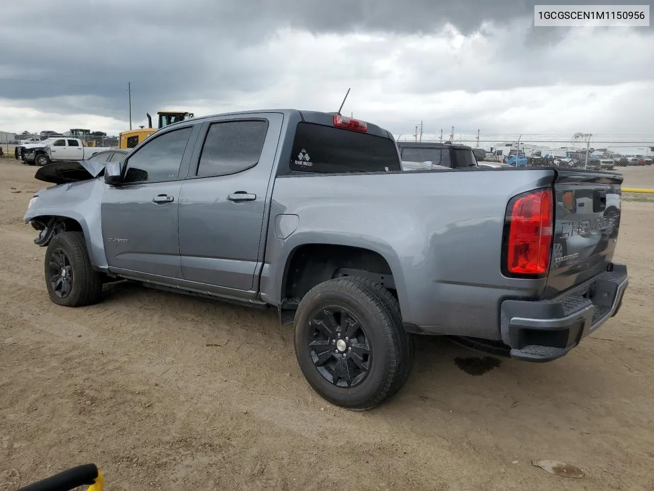 2021 Chevrolet Colorado Lt VIN: 1GCGSCEN1M1150956 Lot: 70886404