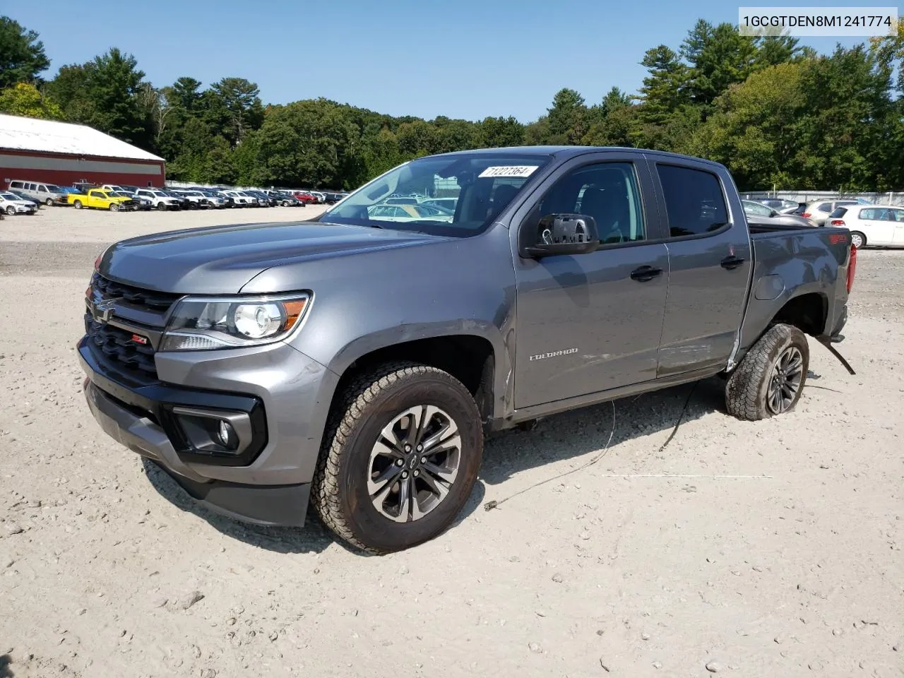 2021 Chevrolet Colorado Z71 VIN: 1GCGTDEN8M1241774 Lot: 71227364