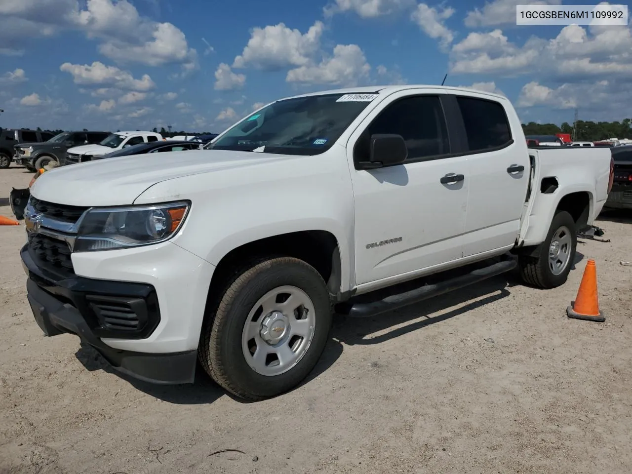 2021 Chevrolet Colorado 2Wd Short Box Wt VIN: 1GCGSBEN6M1109992 Lot: 71706484