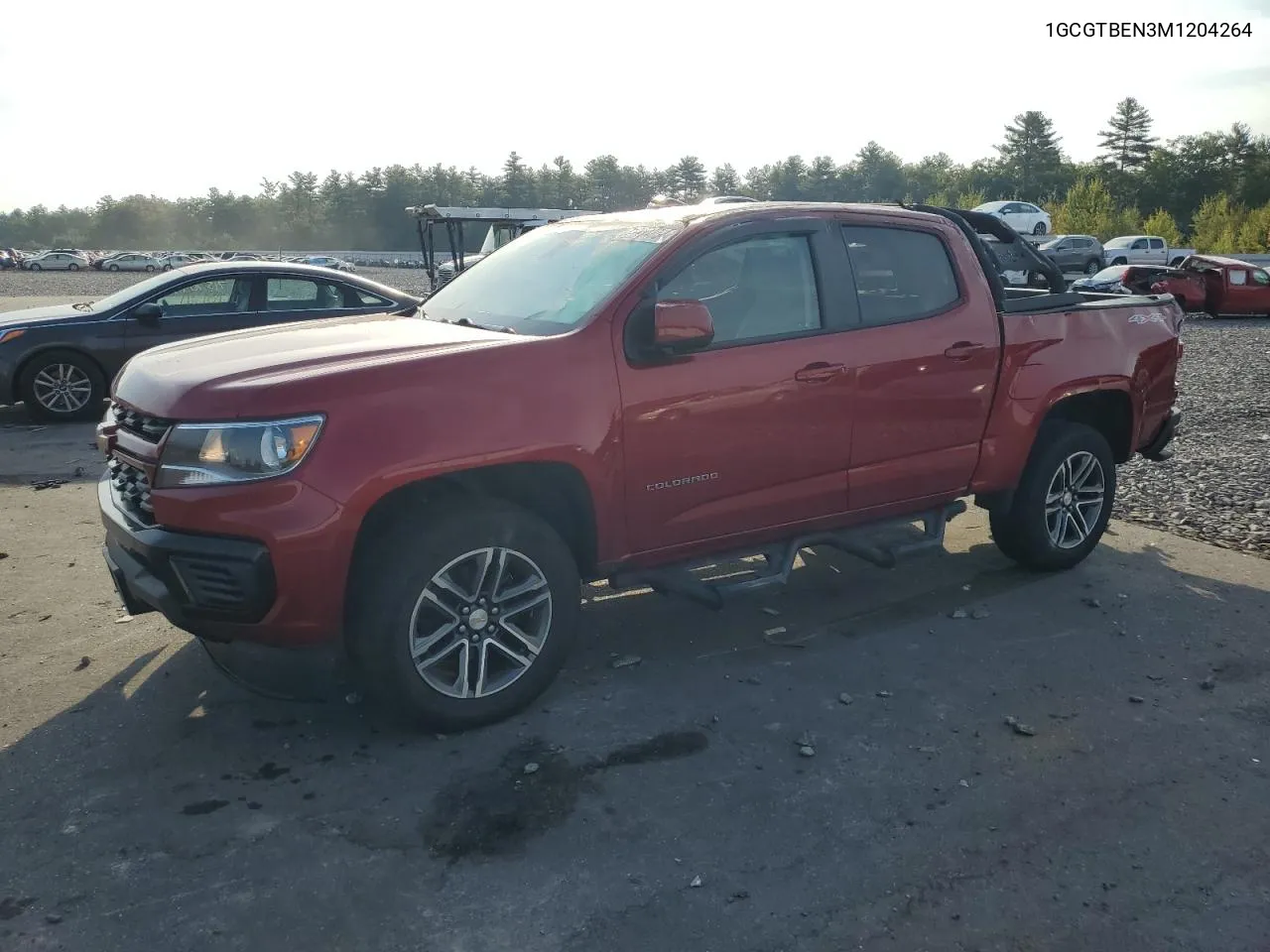 2021 Chevrolet Colorado VIN: 1GCGTBEN3M1204264 Lot: 71784854