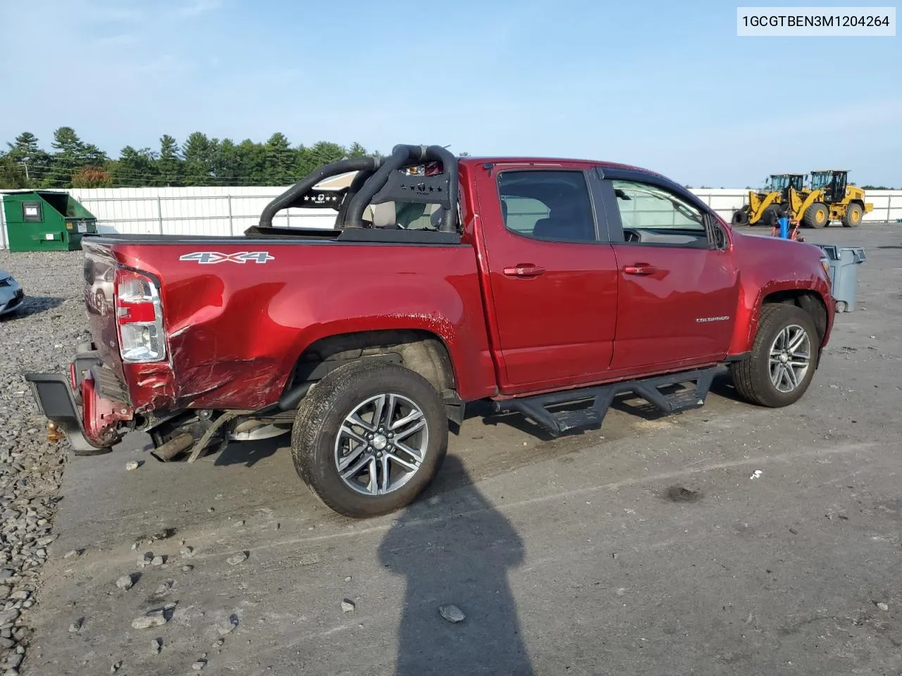 2021 Chevrolet Colorado VIN: 1GCGTBEN3M1204264 Lot: 71784854