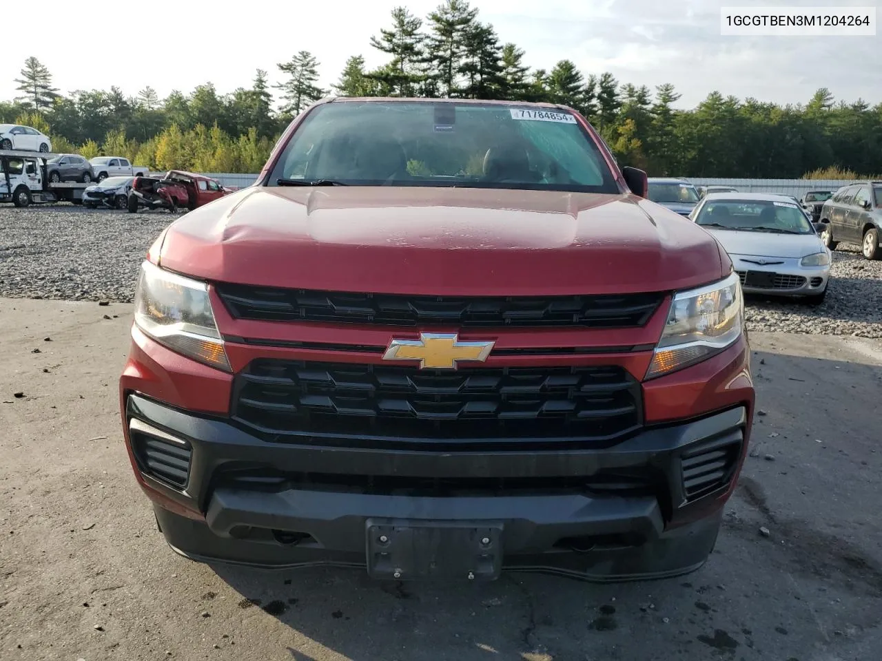 2021 Chevrolet Colorado VIN: 1GCGTBEN3M1204264 Lot: 71784854