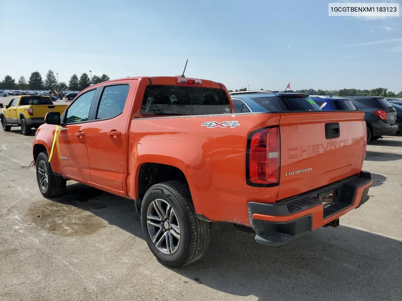 2021 Chevrolet Colorado VIN: 1GCGTBENXM1183123 Lot: 71993944