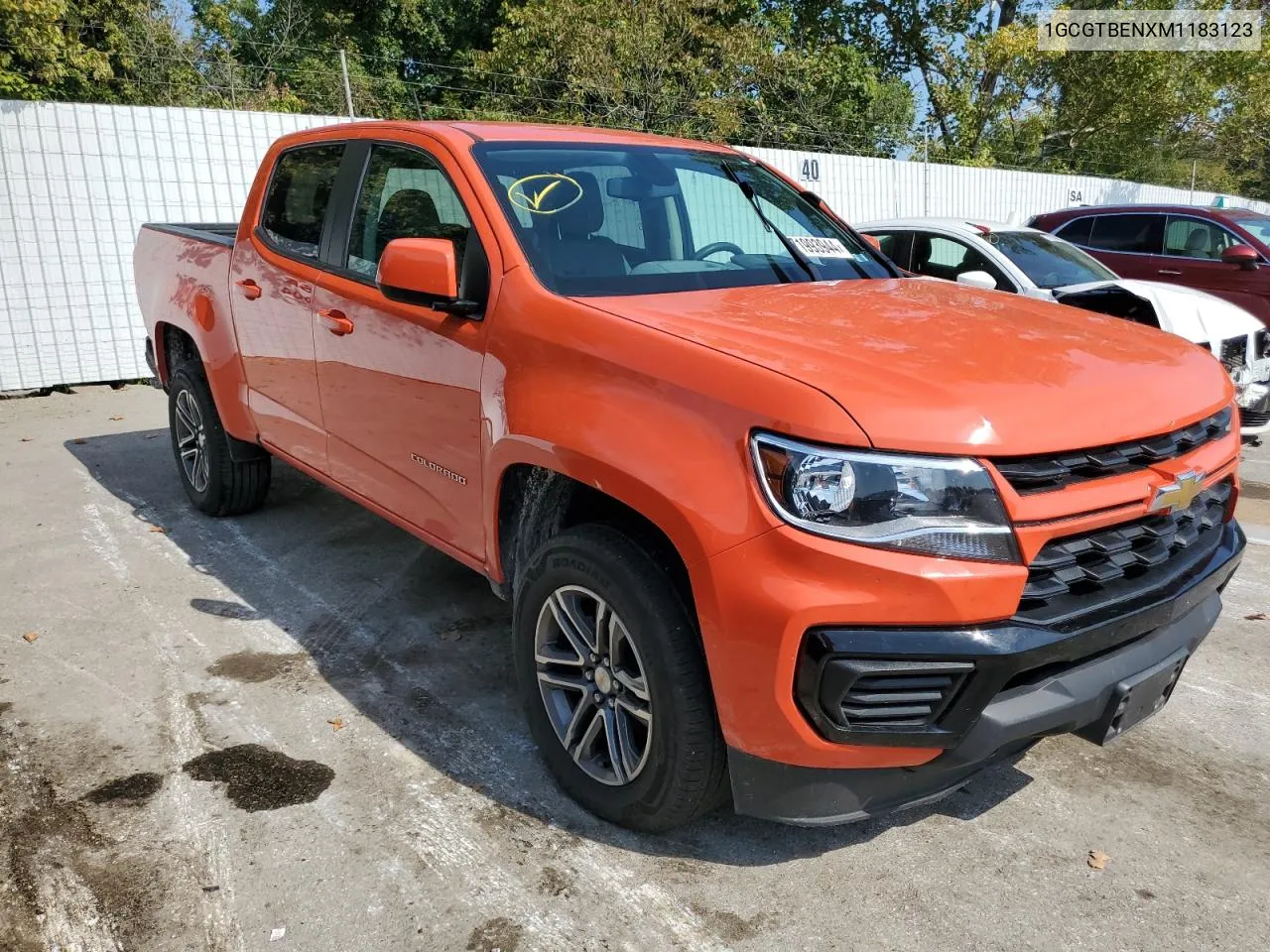 2021 Chevrolet Colorado VIN: 1GCGTBENXM1183123 Lot: 71993944