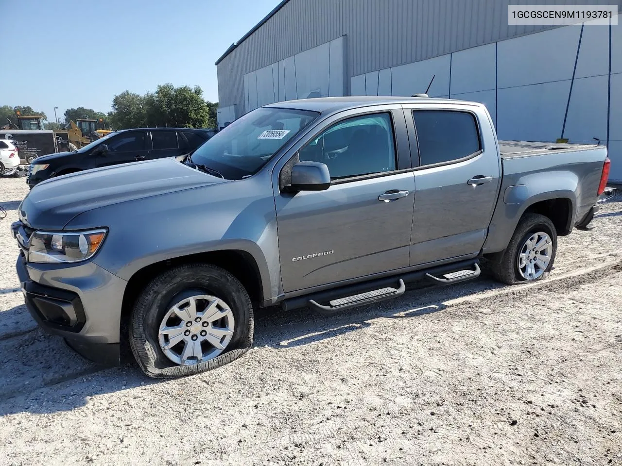 2021 Chevrolet Colorado Lt VIN: 1GCGSCEN9M1193781 Lot: 72059554