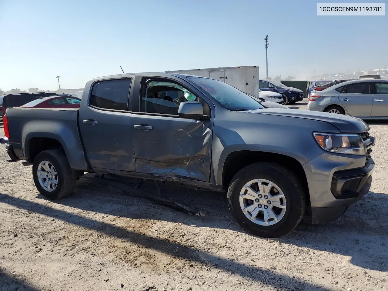 2021 Chevrolet Colorado Lt VIN: 1GCGSCEN9M1193781 Lot: 72059554