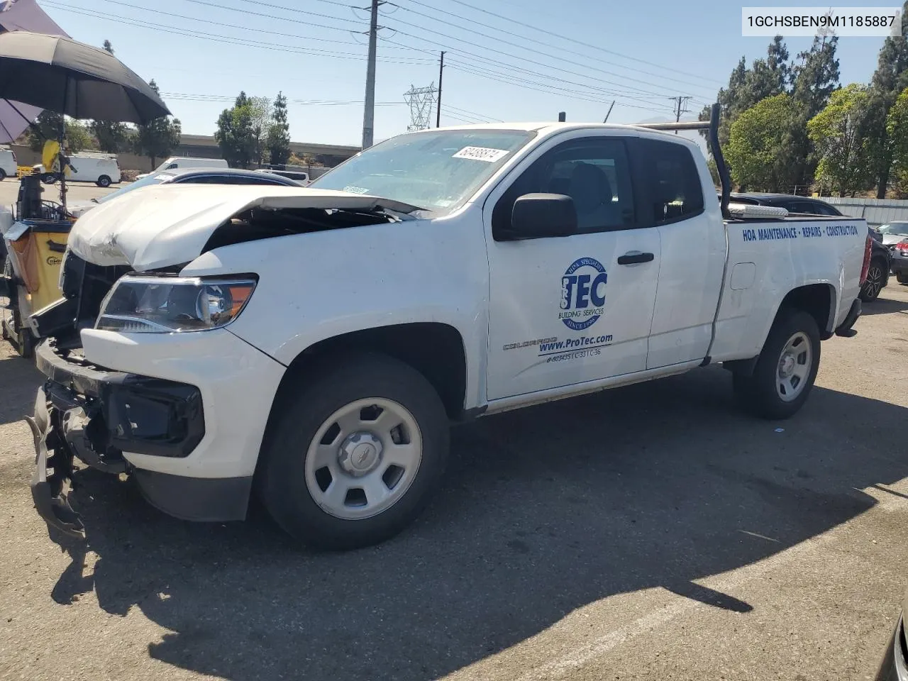 2021 Chevrolet Colorado VIN: 1GCHSBEN9M1185887 Lot: 72576864