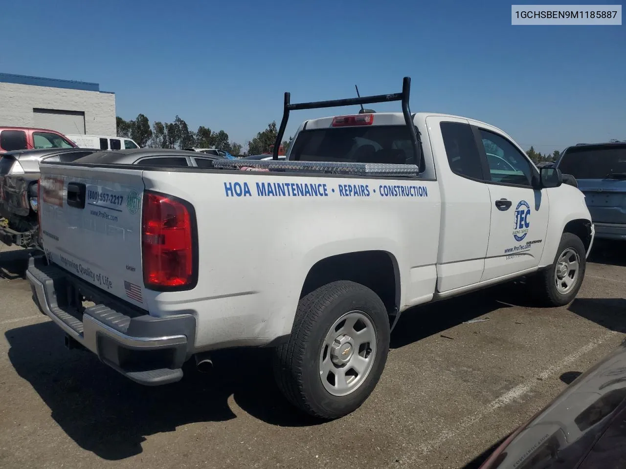 2021 Chevrolet Colorado VIN: 1GCHSBEN9M1185887 Lot: 72576864