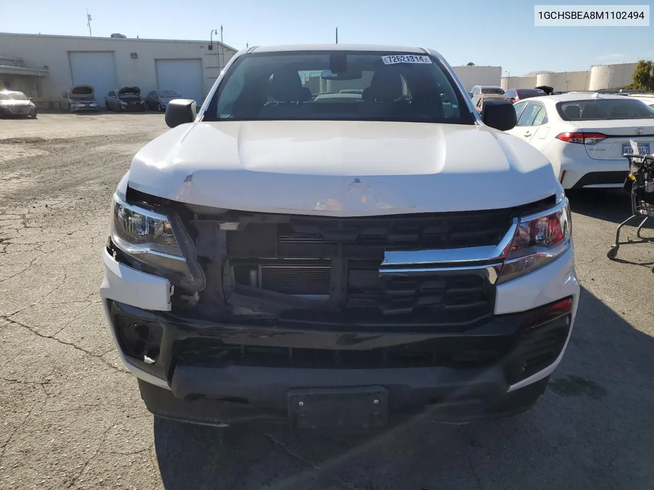 2021 Chevrolet Colorado VIN: 1GCHSBEA8M1102494 Lot: 72621314