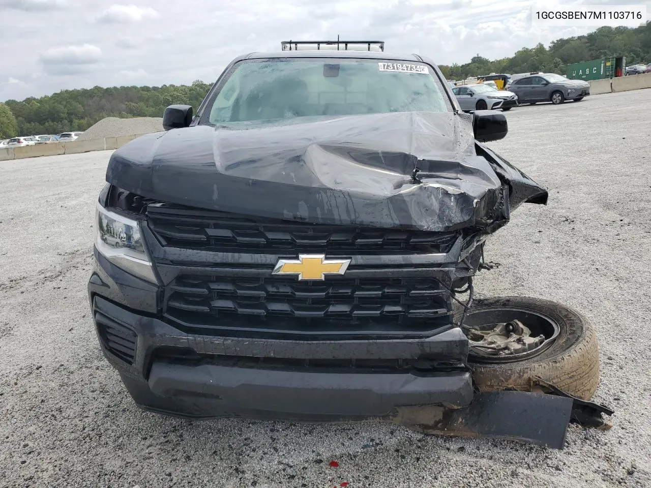 2021 Chevrolet Colorado VIN: 1GCGSBEN7M1103716 Lot: 73194734