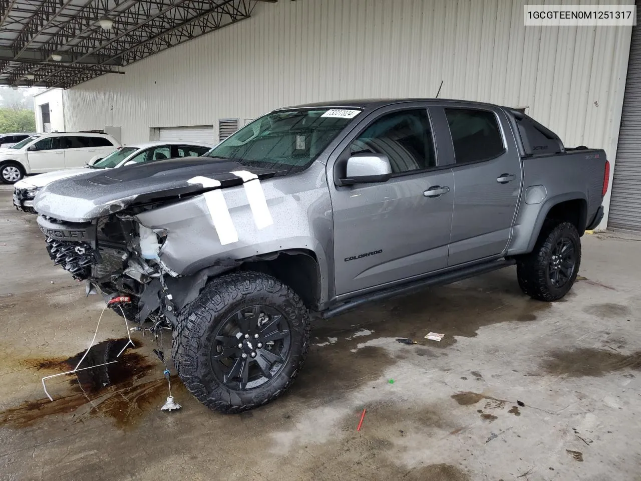 2021 Chevrolet Colorado Zr2 VIN: 1GCGTEEN0M1251317 Lot: 73227024