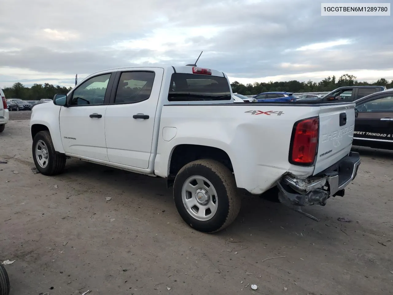 2021 Chevrolet Colorado VIN: 1GCGTBEN6M1289780 Lot: 73816914