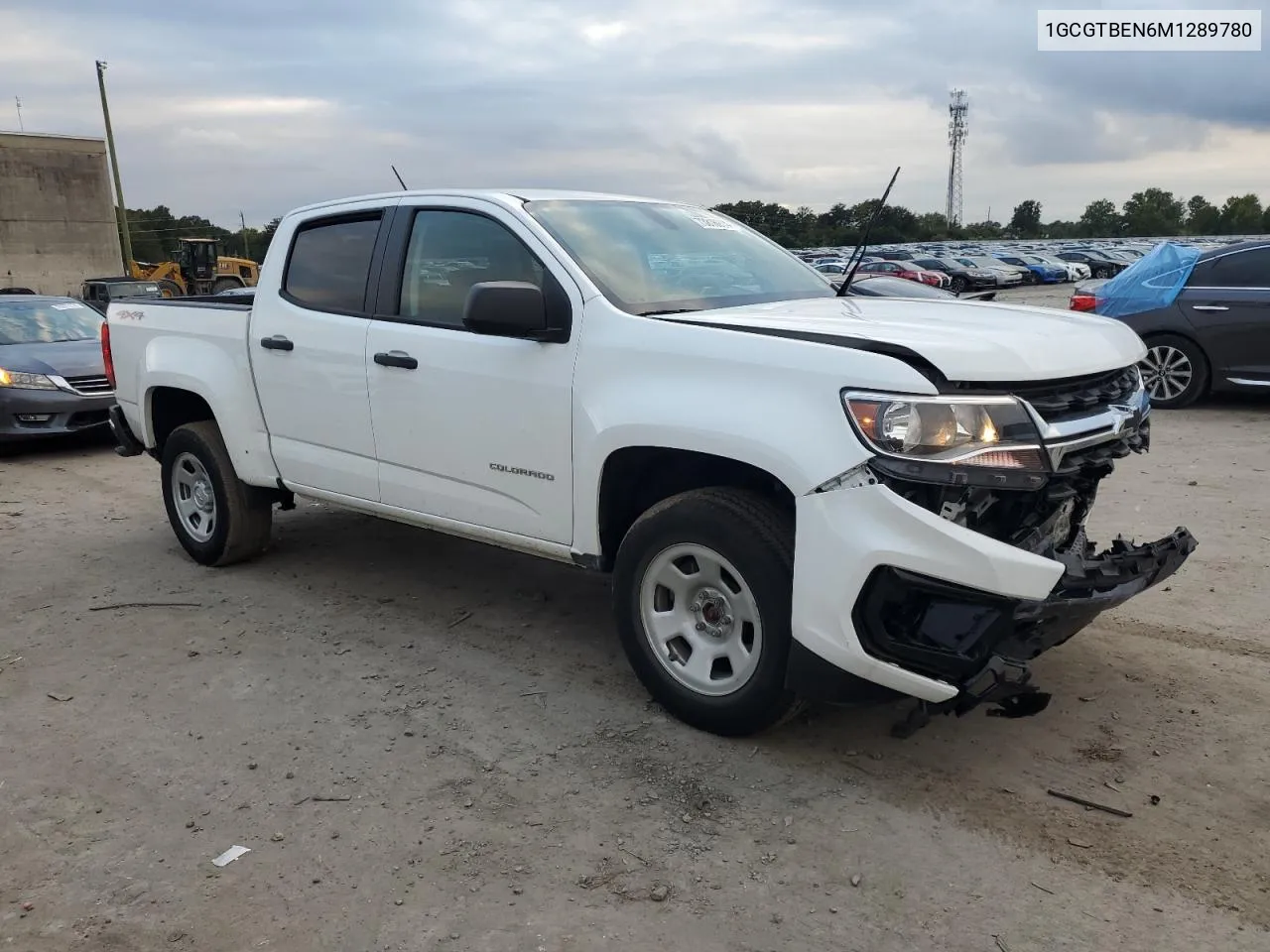 2021 Chevrolet Colorado VIN: 1GCGTBEN6M1289780 Lot: 73816914