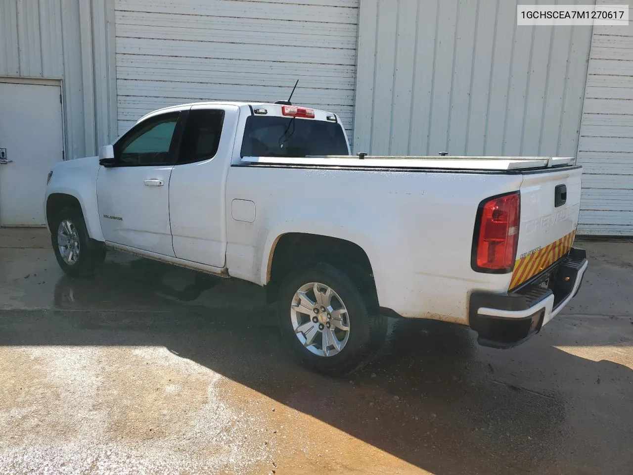 2021 Chevrolet Colorado Lt VIN: 1GCHSCEA7M1270617 Lot: 73987074