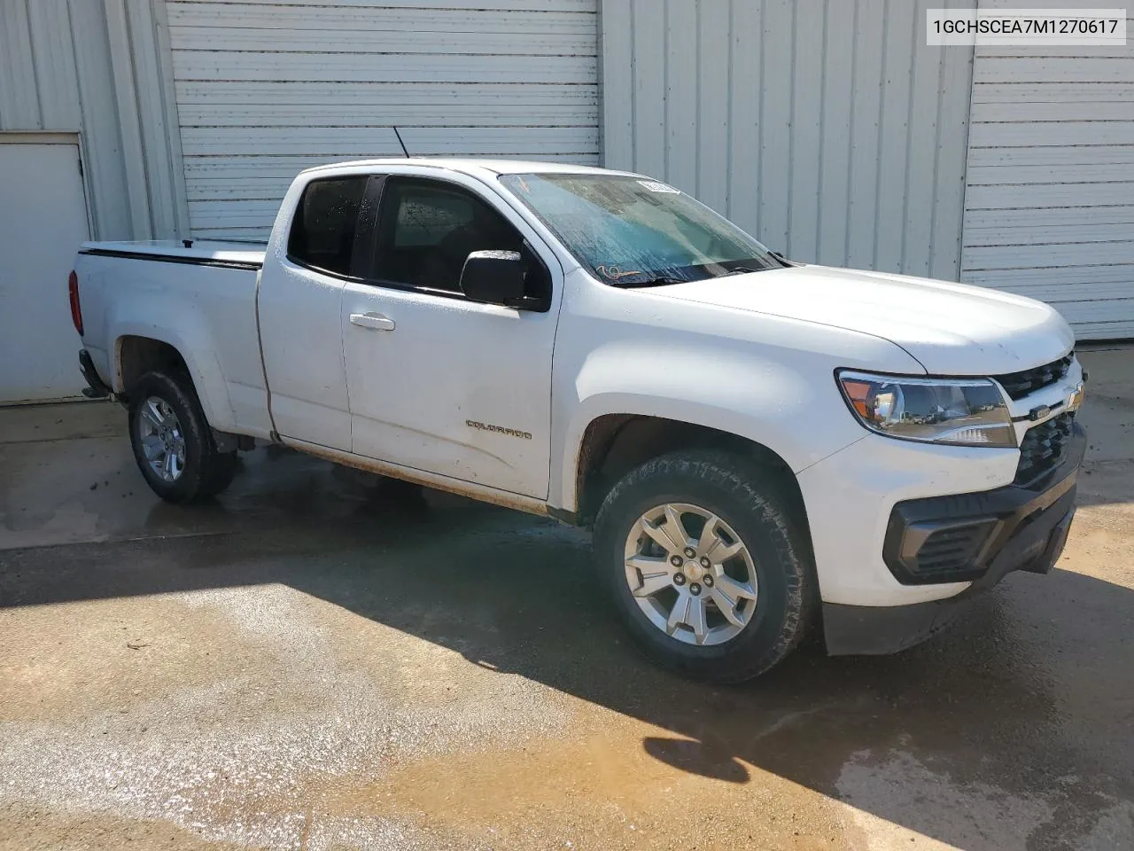 2021 Chevrolet Colorado Lt VIN: 1GCHSCEA7M1270617 Lot: 73987074