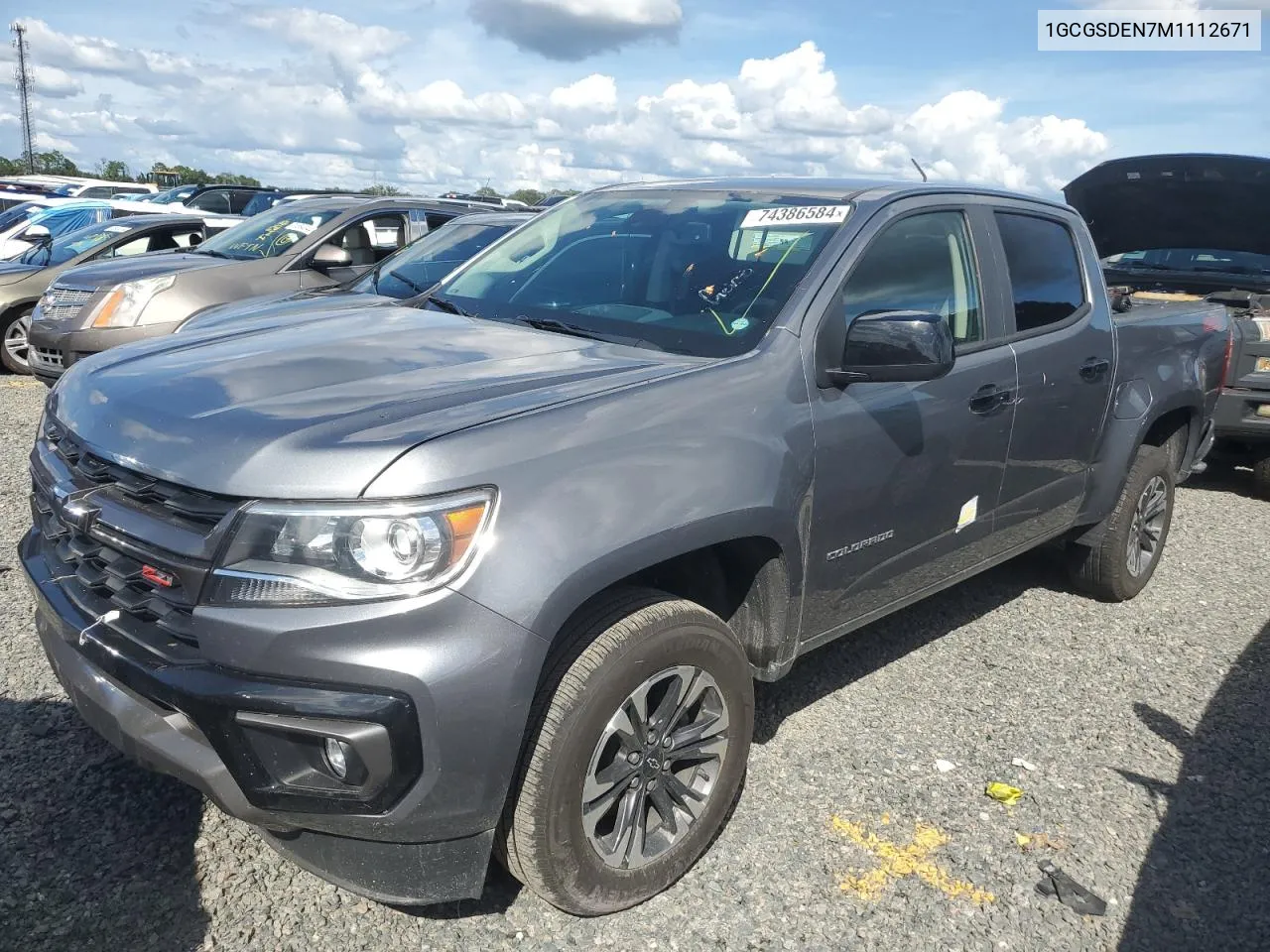 2021 Chevrolet Colorado Z71 VIN: 1GCGSDEN7M1112671 Lot: 74386584