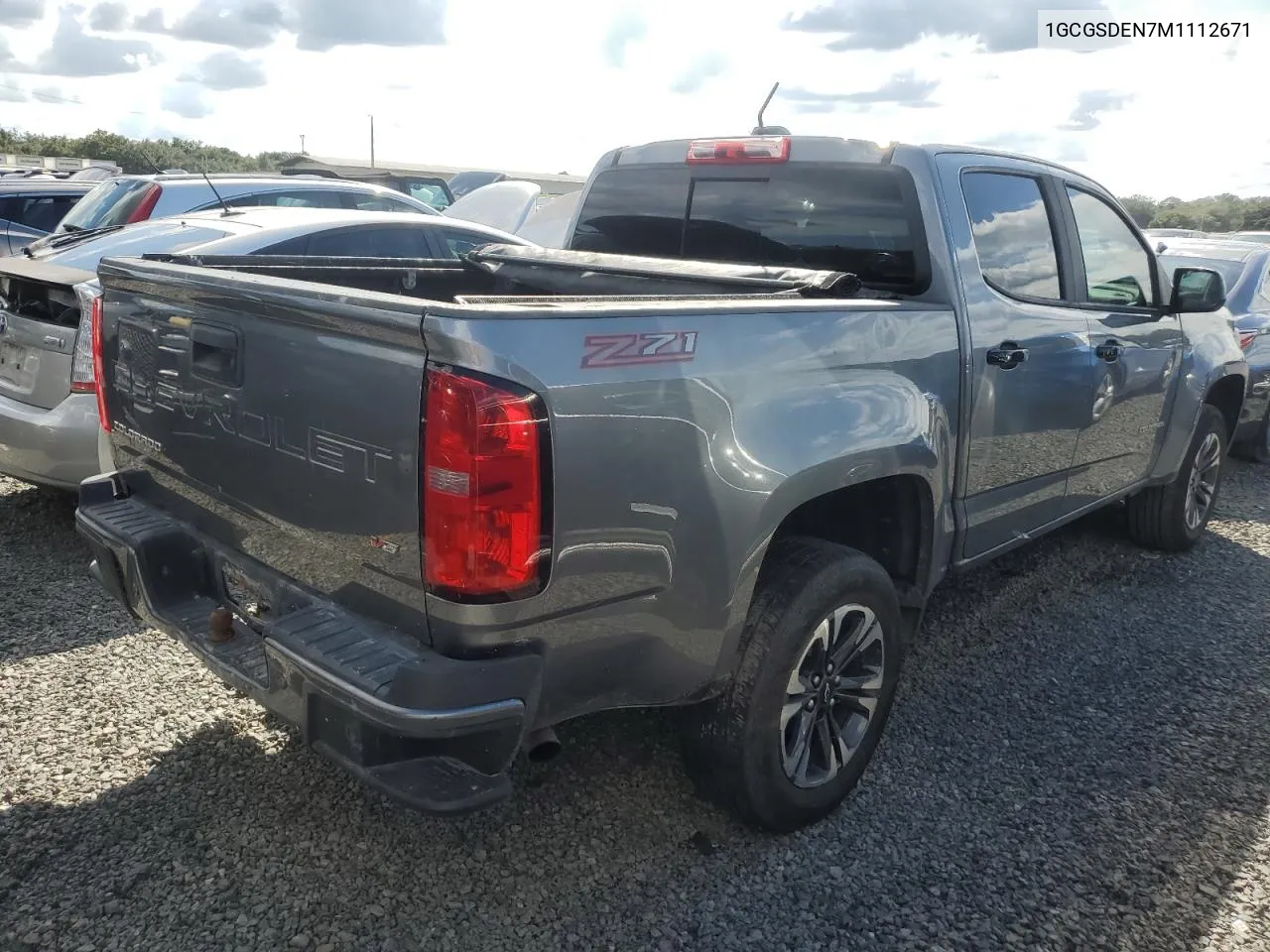 2021 Chevrolet Colorado Z71 VIN: 1GCGSDEN7M1112671 Lot: 74386584