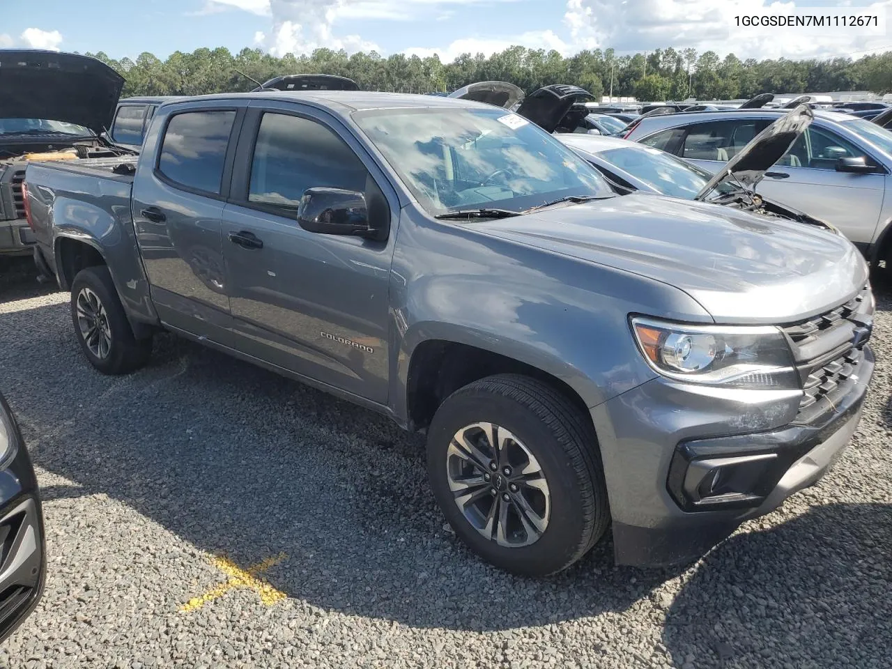 2021 Chevrolet Colorado Z71 VIN: 1GCGSDEN7M1112671 Lot: 74386584