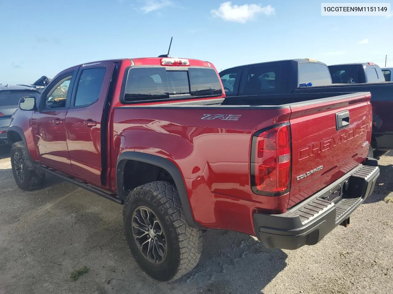 2021 Chevrolet Colorado Zr2 VIN: 1GCGTEEN9M1151149 Lot: 74387264