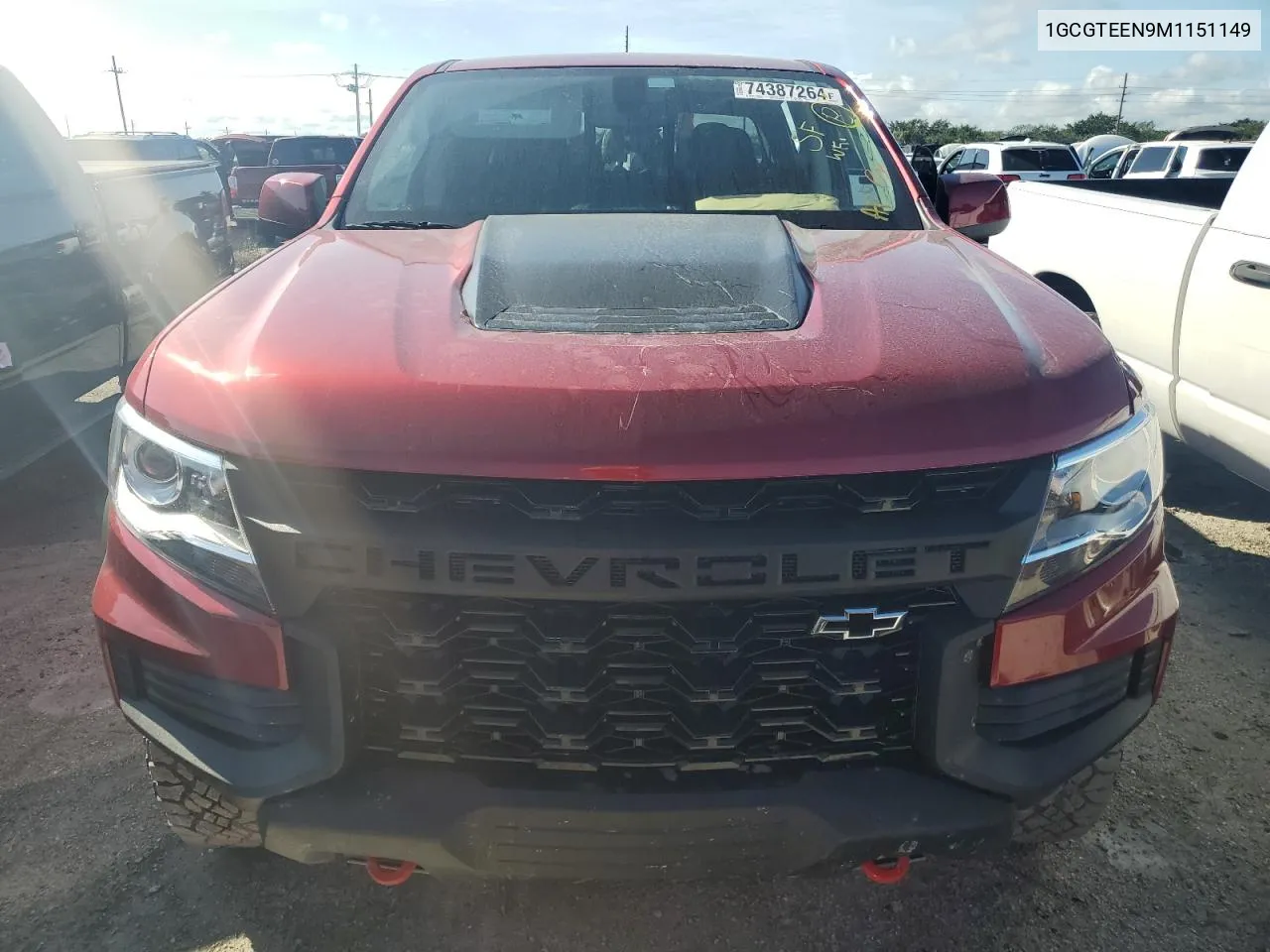 2021 Chevrolet Colorado Zr2 VIN: 1GCGTEEN9M1151149 Lot: 74387264