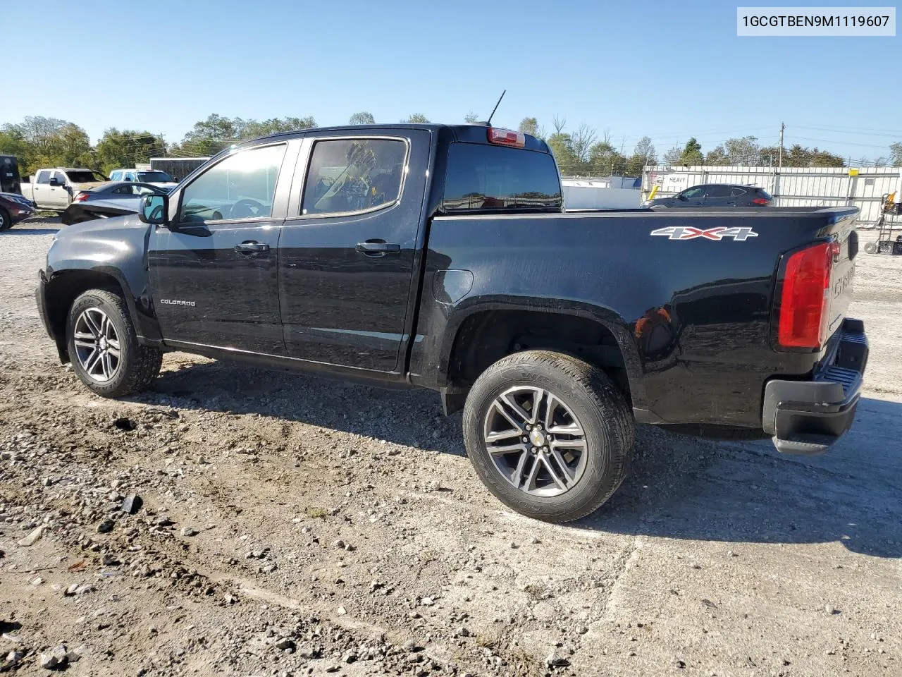 2021 Chevrolet Colorado VIN: 1GCGTBEN9M1119607 Lot: 74575594