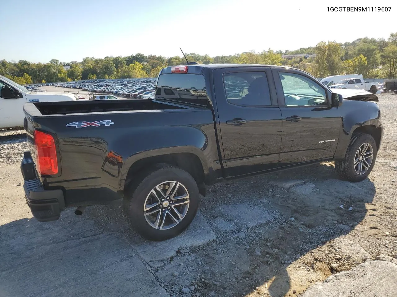 2021 Chevrolet Colorado VIN: 1GCGTBEN9M1119607 Lot: 74575594