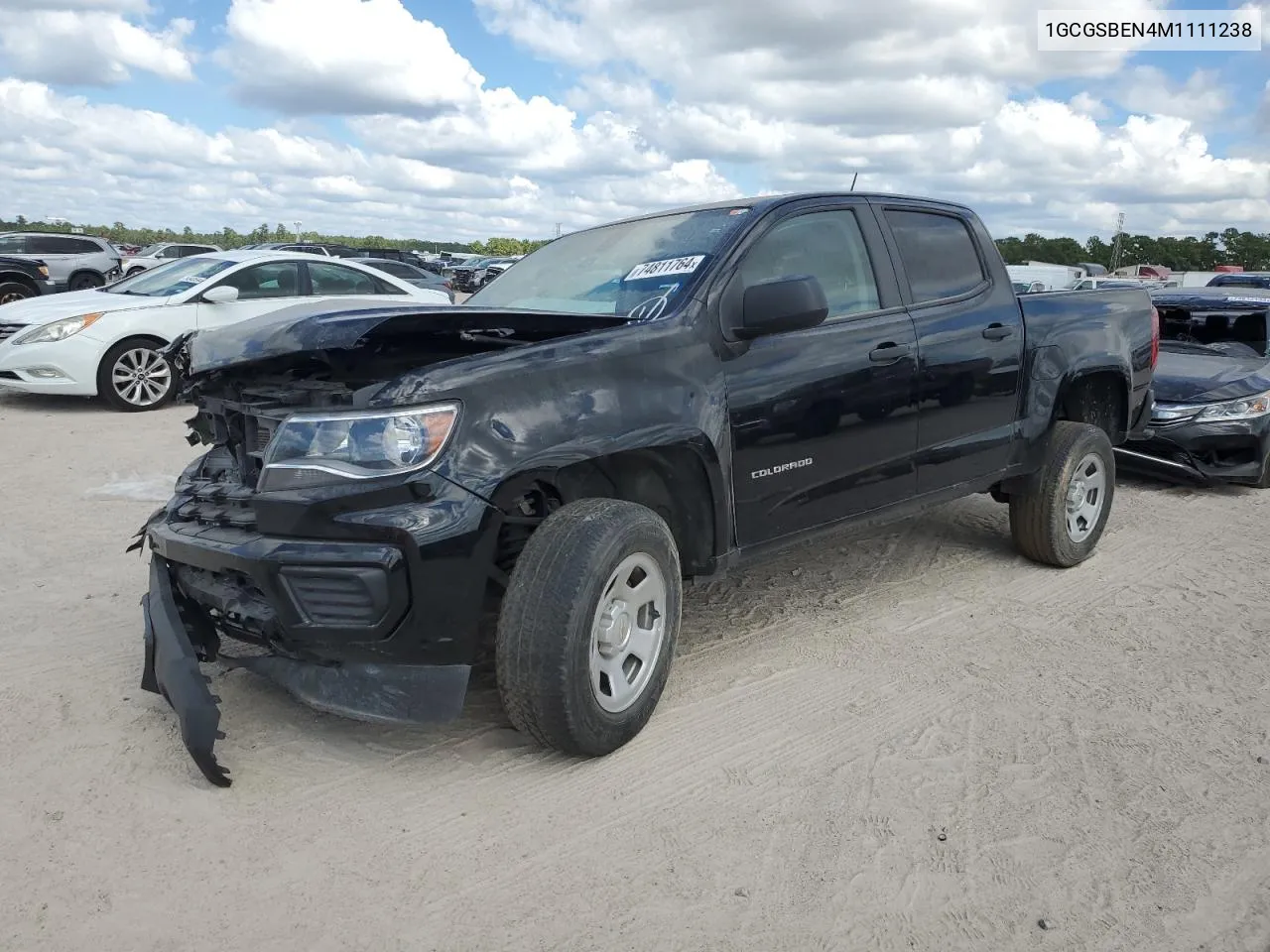 2021 Chevrolet Colorado VIN: 1GCGSBEN4M1111238 Lot: 74811764