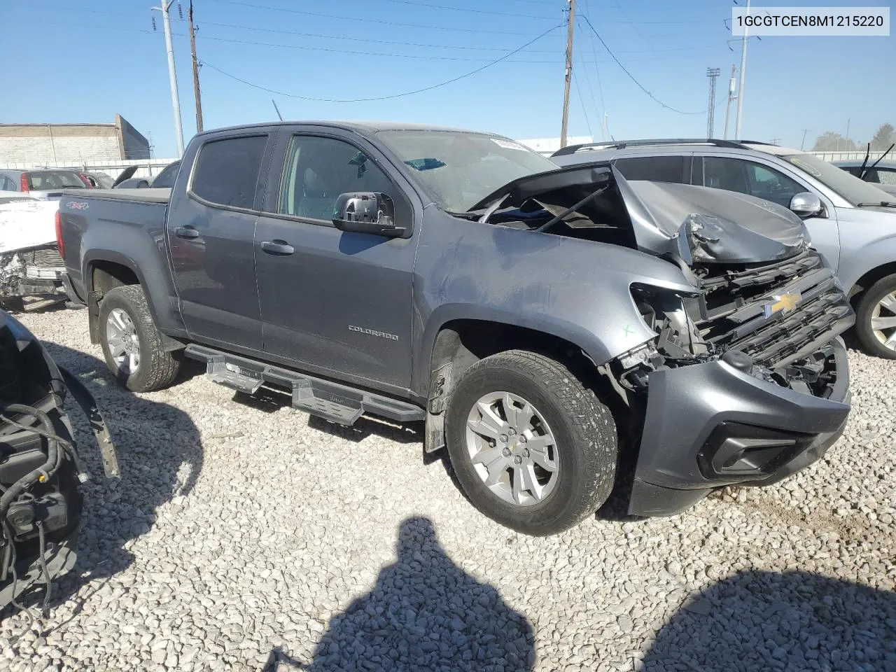 2021 Chevrolet Colorado Lt VIN: 1GCGTCEN8M1215220 Lot: 74970494