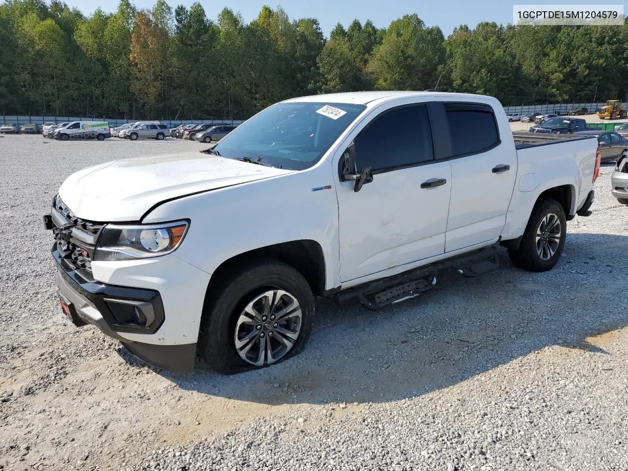 2021 Chevrolet Colorado Z71 VIN: 1GCPTDE15M1204579 Lot: 75013414